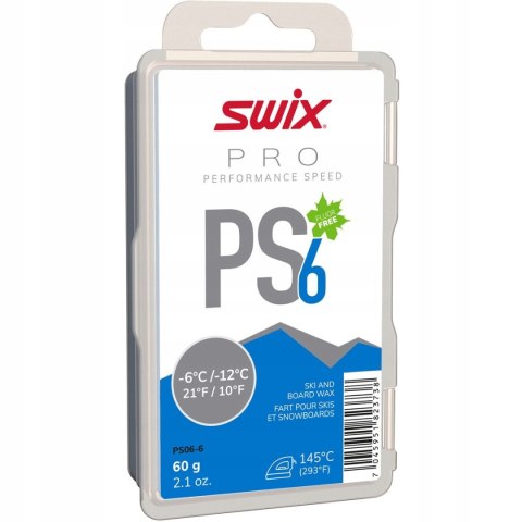 Smar Swix PS 6 PRO Blue 60g -6 do-12 stopni w kostce Smar Swix PS 6 PRO Blue 60g -6 do-12 stopni w kostce