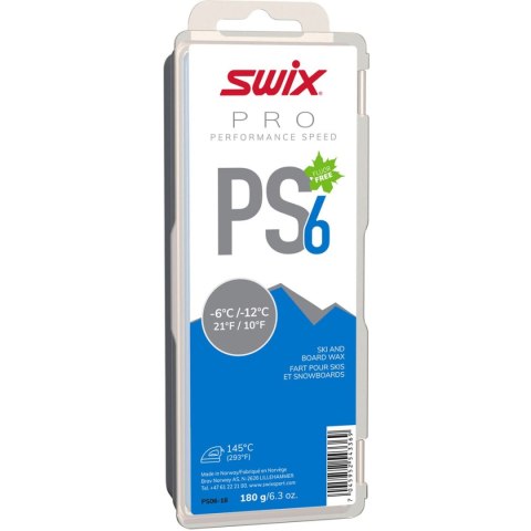 Smar Swix w kostce bez fluoru PS06 180g -6 do-12stopni Smar Swix w kostce bez fluoru PS06 180g -6 do-12stopni