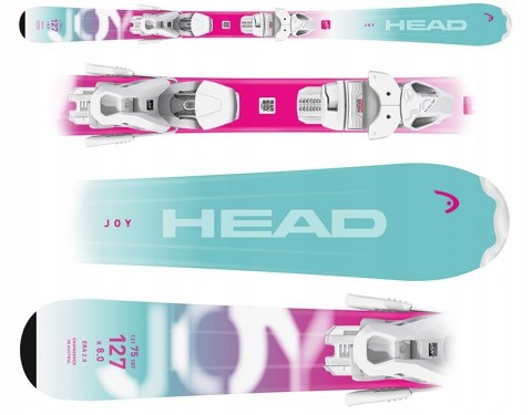 Narty Junior Head JOY EASY JRS 2025 + Wiązania JRS 7.5 GW dł.127cm Narty Junior Head JOY EASY JRS 2025 + Wiązania JRS 7.5 GW dł.127cm