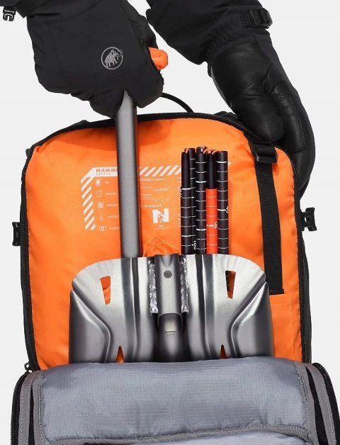 Plecak Mammut Nirvana 28 l black czarny freeride skitour Plecak Mammut Nirvana 28 l black czarny freeride skitour