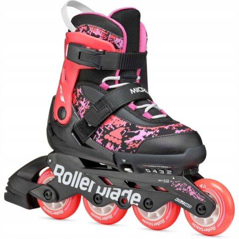 Rolki dla dzieci Rollerblade Microblade SL Black Coral 33-36,5 / 21-23cm Rolki dla dzieci Rollerblade Microblade SL Black Coral 33-36,5 / 21-23cm