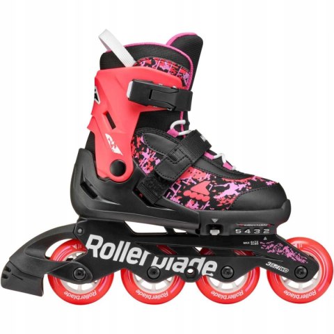 Rolki dla dzieci Rollerblade Microblade SL Black Coral 33-36,5 / 21-23cm Rolki dla dzieci Rollerblade Microblade SL Black Coral 33-36,5 / 21-23cm