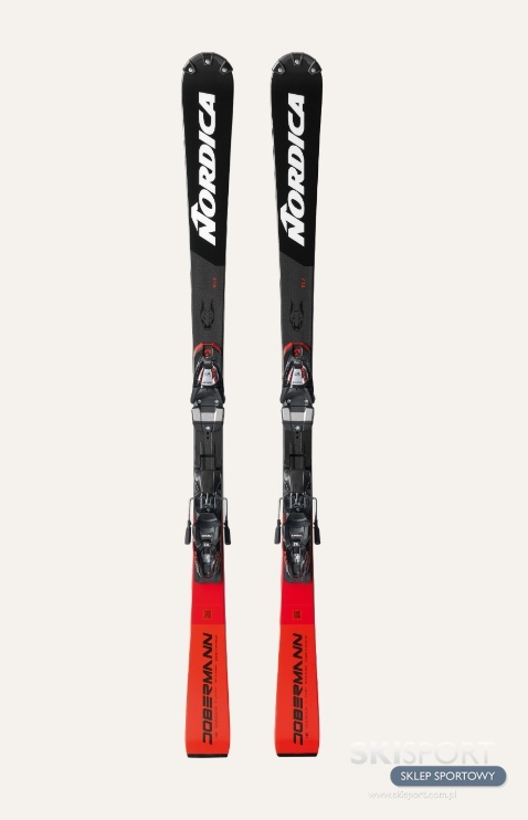 Narty Junior FIS Nordica Dobermann SLJ + Comp 8 dł.142cm