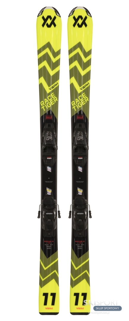 Narty Junior Volkl Racetiger JR + Vmotion 7 GW dł. 130cm
